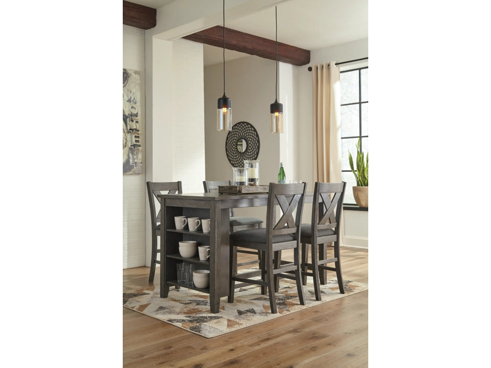 Caitbrook X Back Counter Height Bar Stool (Set of 2)