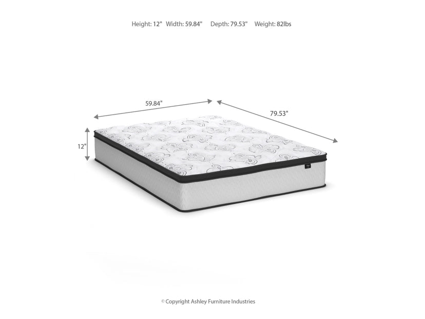Chime 12 Inch Plush Hybrid Twin Mattress