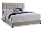 Dolante Queen Upholstered Bed with Square Button Tufting