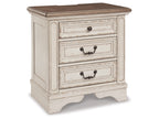 Realyn 27" 3 Drawer Charging Nightstand