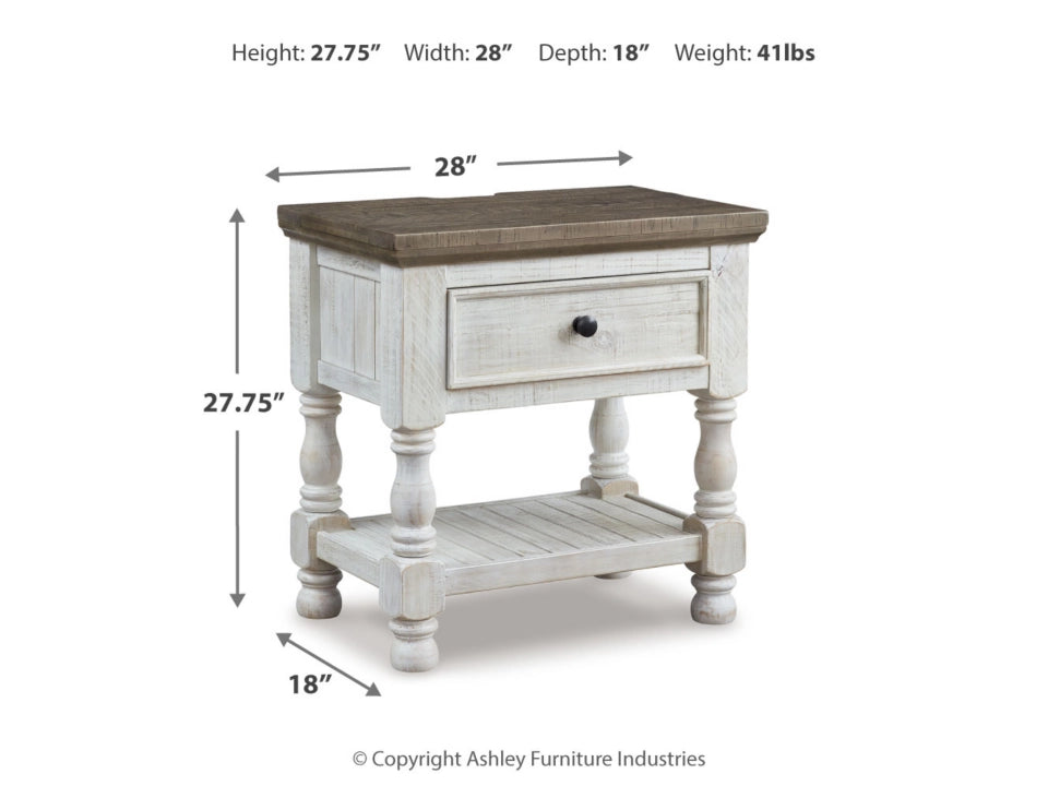 Havalance 28" 1 Drawer Charging Nightstand