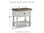 Havalance 28" 1 Drawer Charging Nightstand