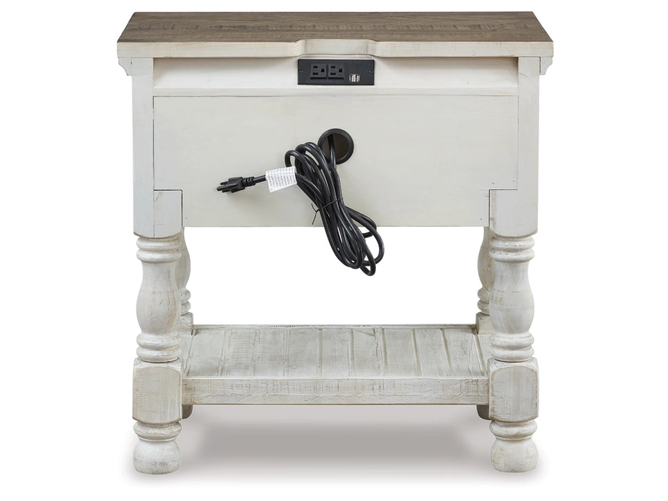 Havalance 28" 1 Drawer Charging Nightstand
