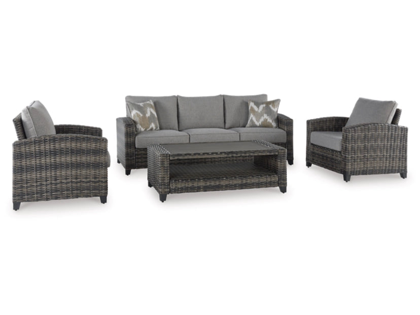 Oasis Court 4-Piece Outdoor Conversation Set