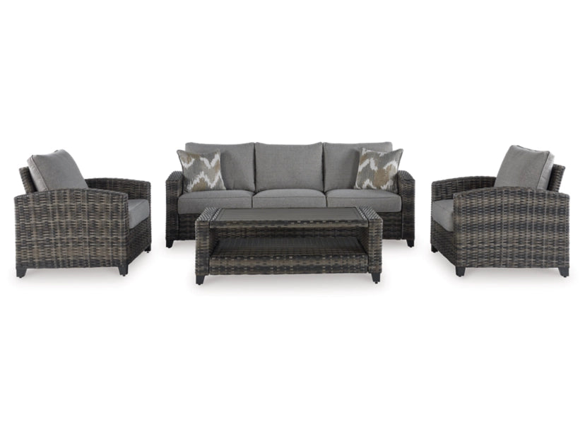 Oasis Court 4-Piece Outdoor Conversation Set