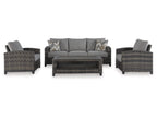 Oasis Court 4-Piece Outdoor Conversation Set