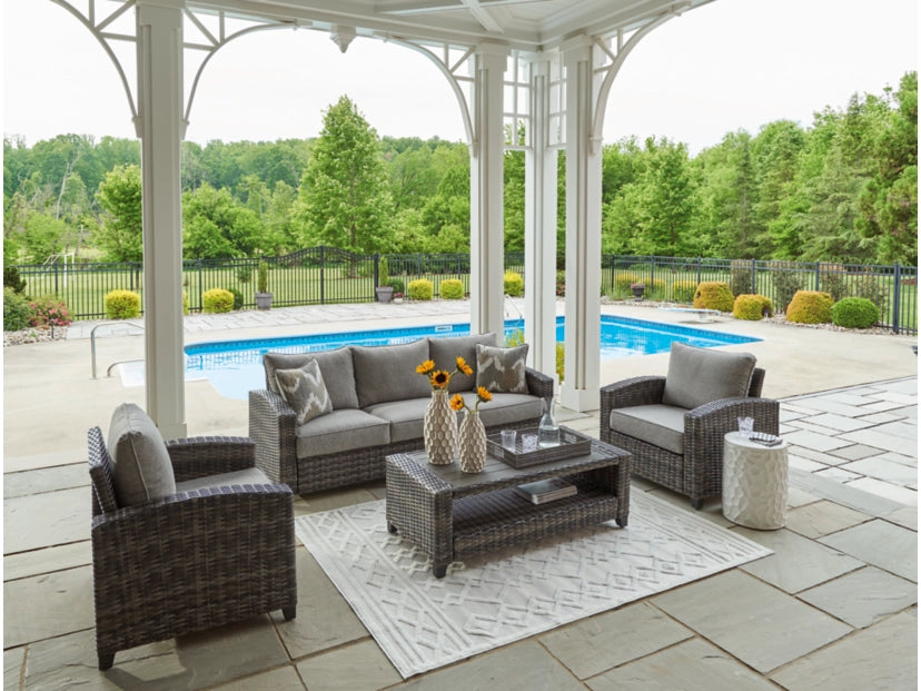 Oasis Court 4-Piece Outdoor Conversation Set