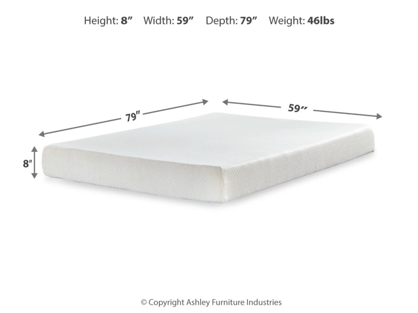 Chime 8 Inch Medium Memory Foam Queen Mattress
