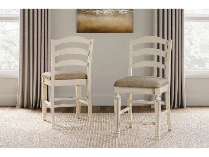 Realyn Ladderback Counter Height Bar Stool (Set of 2)