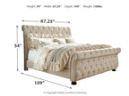 Willenburg Queen Upholstered Sleigh Bed